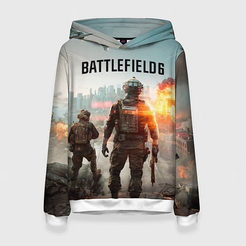 Женская толстовка Солдаты из Battlefield 6 / 3D-Белый – фото 1