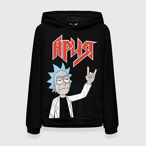 Женская толстовка Ария и Рик Санчес из Рик и Морти / 3D-Черный – фото 1