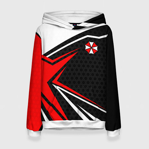 Женская толстовка Umbrella - red uniform / 3D-Белый – фото 1