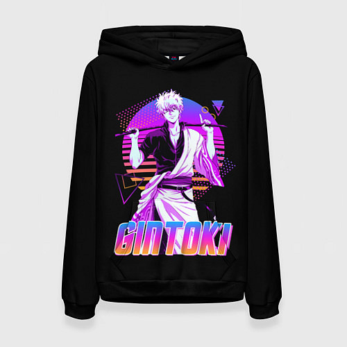 Женская толстовка Гинтама ретро / 3D-Черный – фото 1