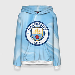 Толстовка-худи женская Фк Манчестер Сити, цвет: 3D-белый