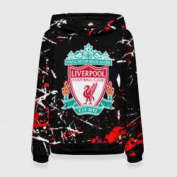 Женская толстовка Liverpool штрихи красок