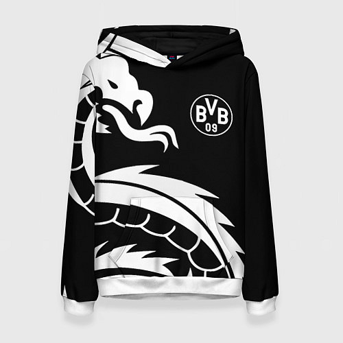 Женская толстовка Borussia дракон белый / 3D-Белый – фото 1