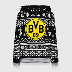 Толстовка-худи женская Borussia x fortnite pattern, цвет: 3D-меланж