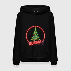 Толстовка-худи женская New year, цвет: 3D-черный