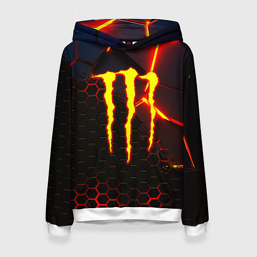 Женская толстовка Monster energy броня краски / 3D-Белый – фото 1
