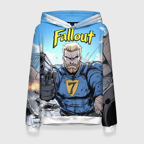 Женская толстовка Fallout 7 / 3D-Белый – фото 1