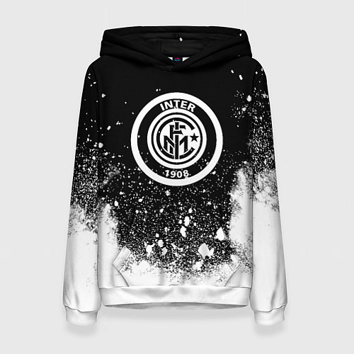 Женская толстовка Inter белый всплеск краско / 3D-Белый – фото 1