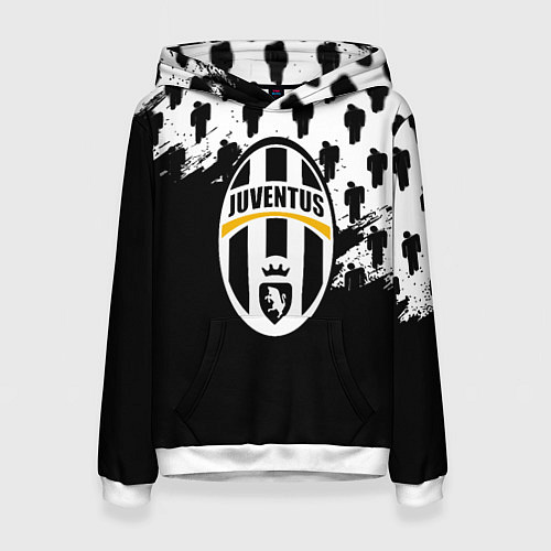 Женская толстовка Juventus logo краски / 3D-Белый – фото 1