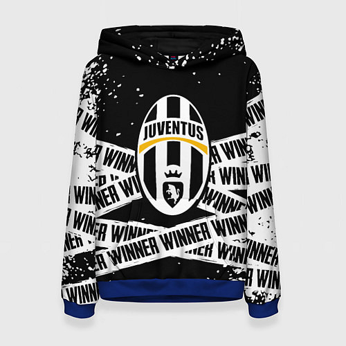 Женская толстовка Juventus подедитель краски / 3D-Синий – фото 1
