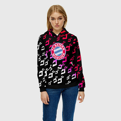 Женская толстовка Бавария Мюнхен jojo anime / 3D-Черный – фото 3