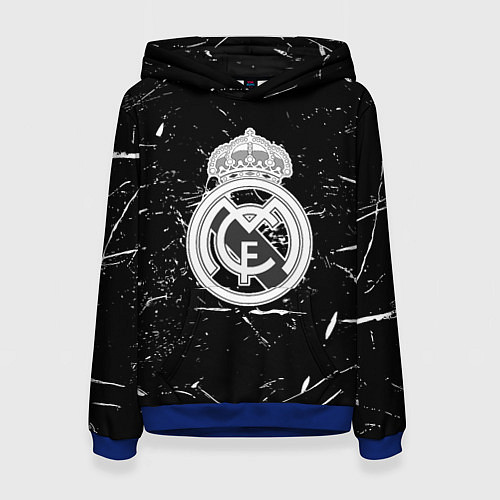 Женская толстовка Ювентус краски штрихи / 3D-Синий – фото 1