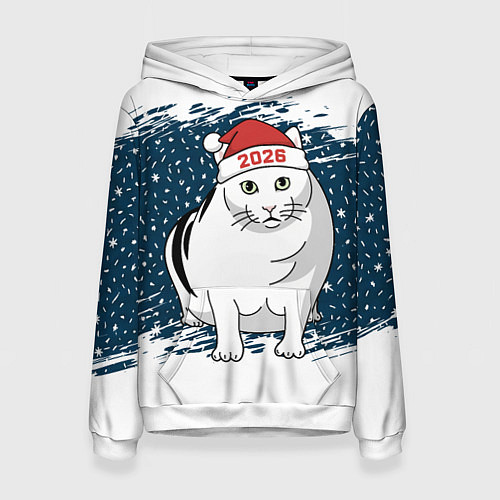 Женская толстовка Кот Бендер - 2026 / 3D-Белый – фото 1