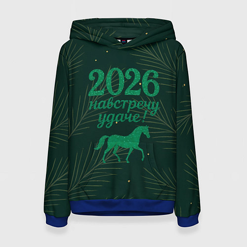 Женская толстовка Навстречу удаче 2026 / 3D-Синий – фото 1