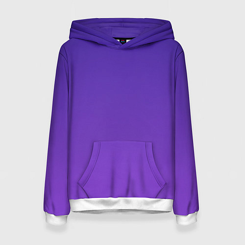 Женская толстовка The color is purple / 3D-Белый – фото 1