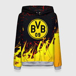 Толстовка-худи женская Borussia краски соты, цвет: 3D-меланж