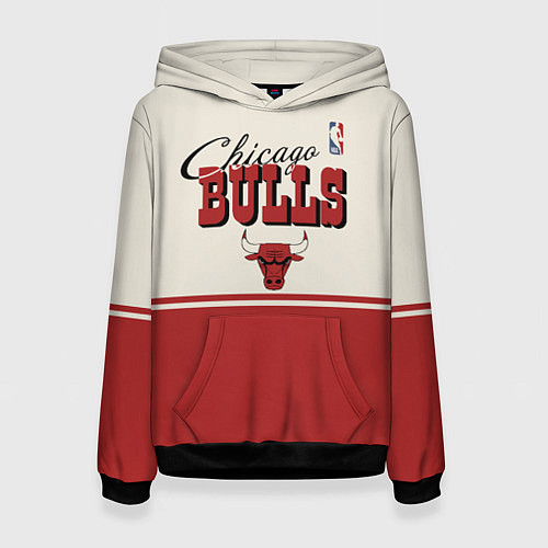 Женская толстовка NBA Chicago Bulls vintage / 3D-Черный – фото 1