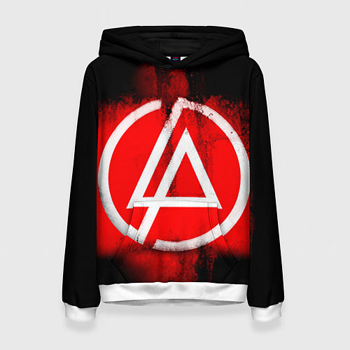 Женская толстовка Linkin Park: Red style / 3D-Белый – фото 1