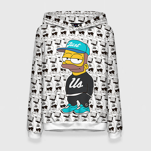 Женская толстовка Bart Just Us / 3D-Белый – фото 1