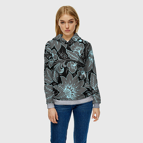 Женская толстовка Узор / 3D-Меланж – фото 3