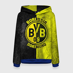 Толстовка-худи женская Borussia Dortmund, цвет: 3D-синий