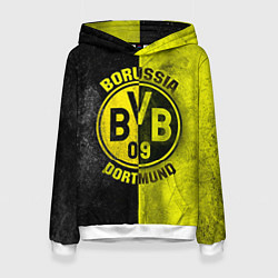 Толстовка-худи женская Borussia Dortmund, цвет: 3D-белый