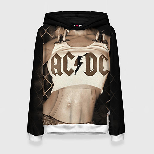 Женская толстовка AC/DC Girl / 3D-Белый – фото 1