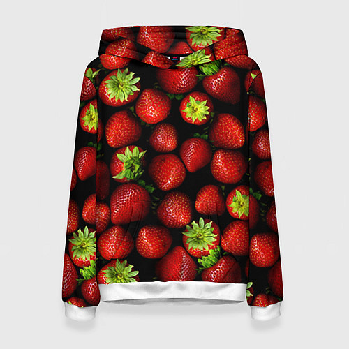 Женская толстовка Клубничка / 3D-Белый – фото 1