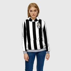 Толстовка-худи женская Juventus: Tevez, цвет: 3D-меланж — фото 2