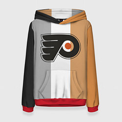 Толстовка-худи женская Philadelphia Flyers, цвет: 3D-красный