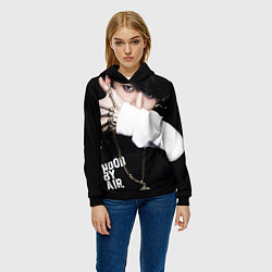 Толстовка-худи женская BTS: Hood by air, цвет: 3D-черный — фото 2