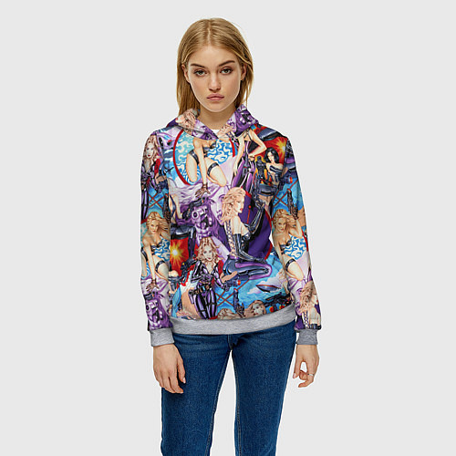 Женская толстовка Как у Мэтт Тейлора с девушками / 3D-Меланж – фото 3