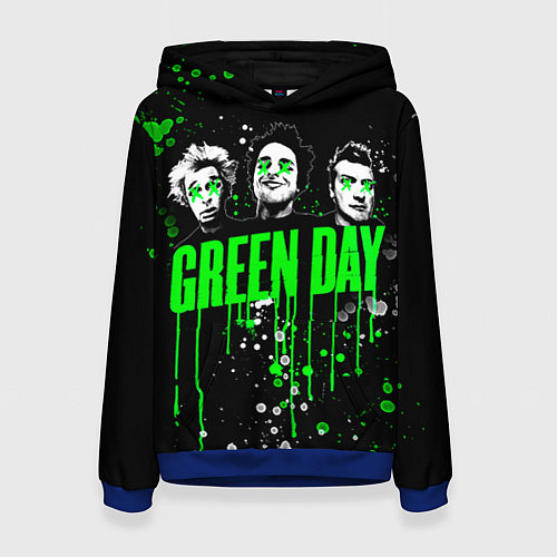 Женская толстовка Green Day: Acid Colour / 3D-Синий – фото 1