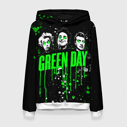 Толстовка-худи женская Green Day: Acid Colour, цвет: 3D-белый