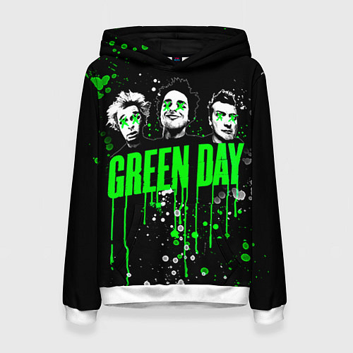 Женская толстовка Green Day: Acid Colour / 3D-Белый – фото 1