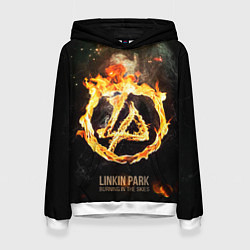 Толстовка-худи женская Linkin Park: Burning the skies, цвет: 3D-белый