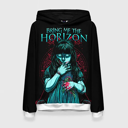 Женская толстовка BMTH: Zombie Girl / 3D-Белый – фото 1