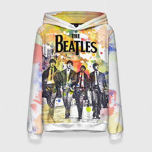 Женская толстовка The Beatles: Colour Spray / 3D-Белый – фото 1