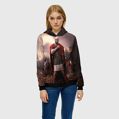 Женская толстовка Князь Святослав Игоревич / 3D-Черный – фото 3