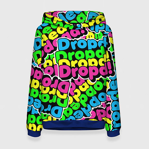 Женская толстовка Drop Dead: Acid Pattern / 3D-Синий – фото 1