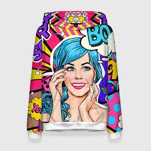 Женская толстовка Pop art / 3D-Белый – фото 1