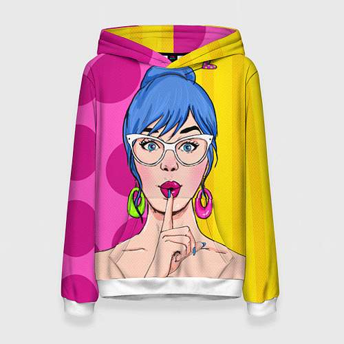Женская толстовка POP ART / 3D-Белый – фото 1