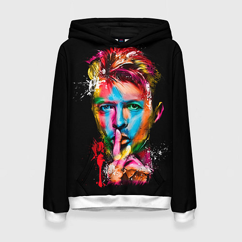 Женская толстовка Дэвид Боуи / 3D-Белый – фото 1