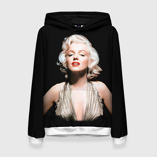 Женская толстовка Мерлин Монро 2 / 3D-Белый – фото 1