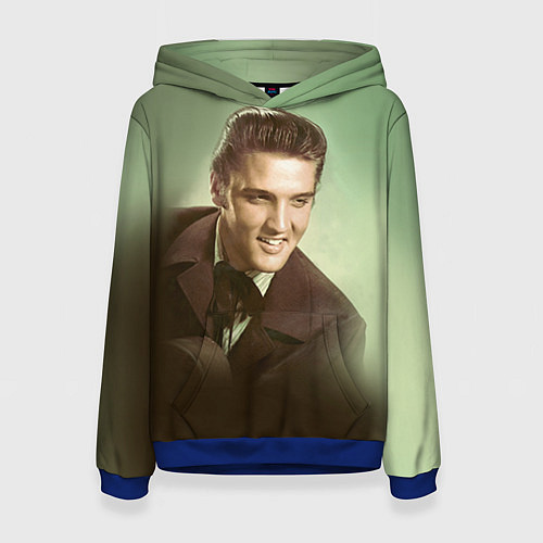 Женская толстовка Elvis Young / 3D-Синий – фото 1