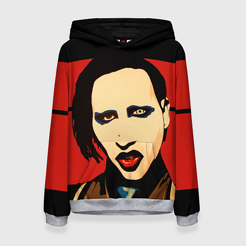 Женская толстовка Mаrilyn Manson / 3D-Меланж – фото 1