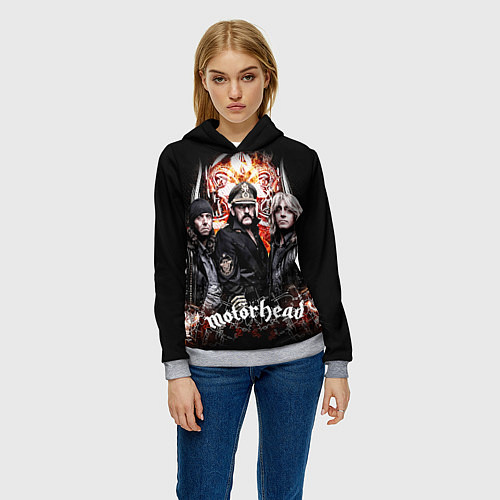 Женская толстовка Motorhead Band / 3D-Меланж – фото 3