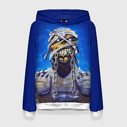 Толстовка-худи женская Iron Maiden: Mummy, цвет: 3D-белый