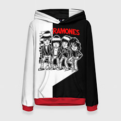 Толстовка-худи женская Ramones Boys, цвет: 3D-красный