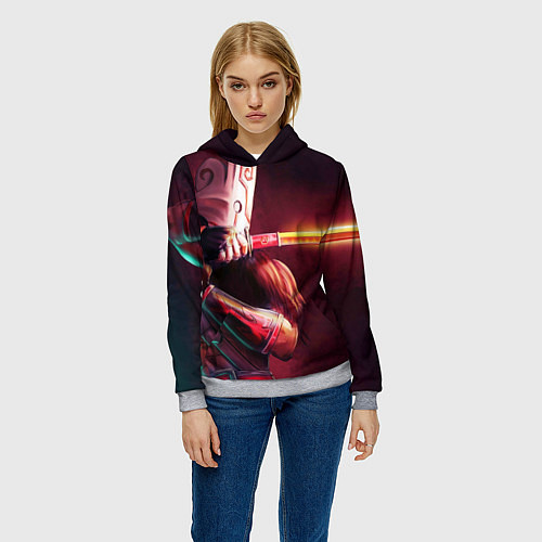 Женская толстовка Juggernaut / 3D-Меланж – фото 3